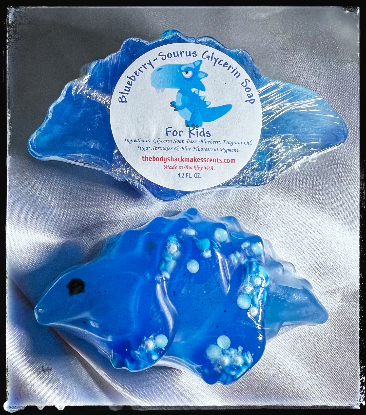 Blueberry-Sourus Glycerin Soap for kids