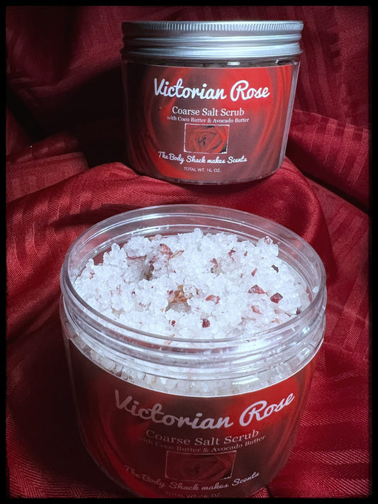 Victorian Rose Coarse Salt Scrub