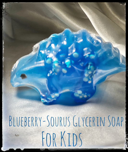 Blueberry-Sourus Glycerin Soap for kids