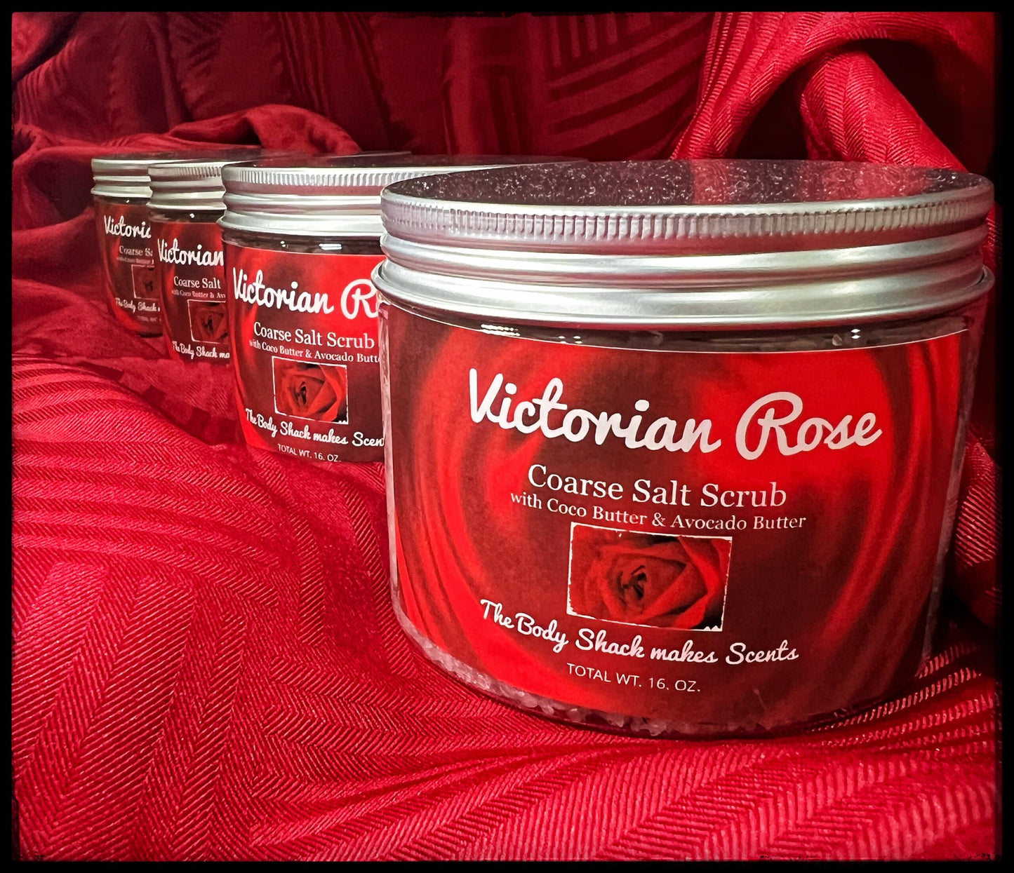 Victorian Rose Coarse Salt Scrub