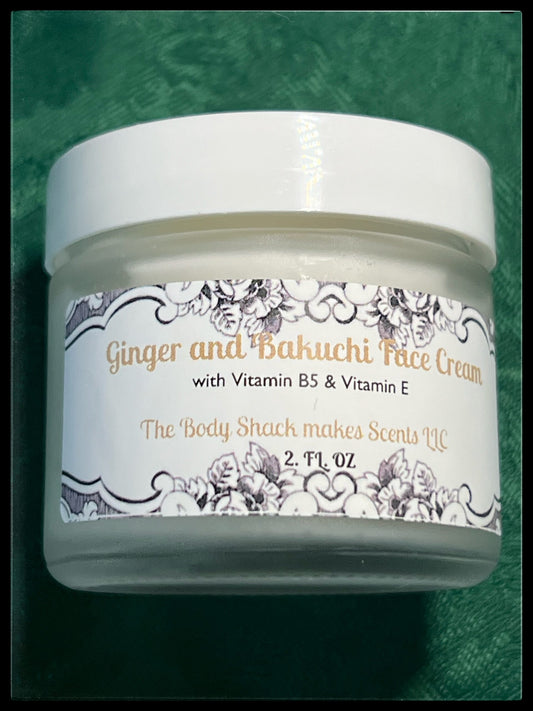Ginger & Bakuchi Face Cream with Pro Vitamin B-5 & Vitamin E
