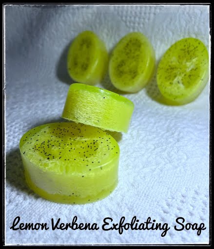 Lemon Verbena Loofah and Poppy Seed Soap