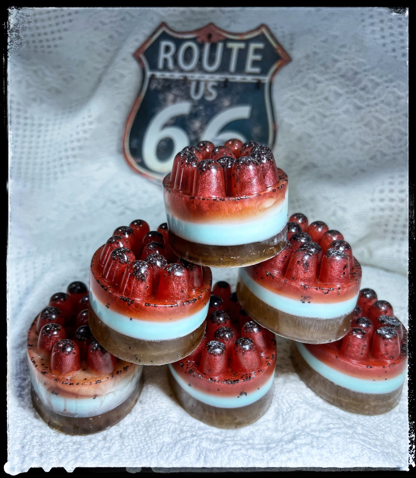 Route 66 Soap with Whole Poppy Seeds