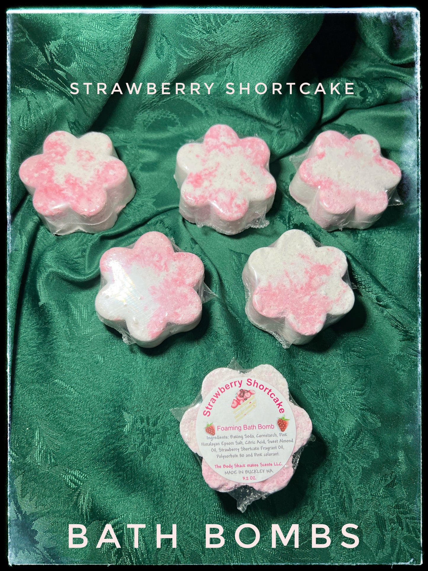 Strawberry Shortcake Bath Bombs