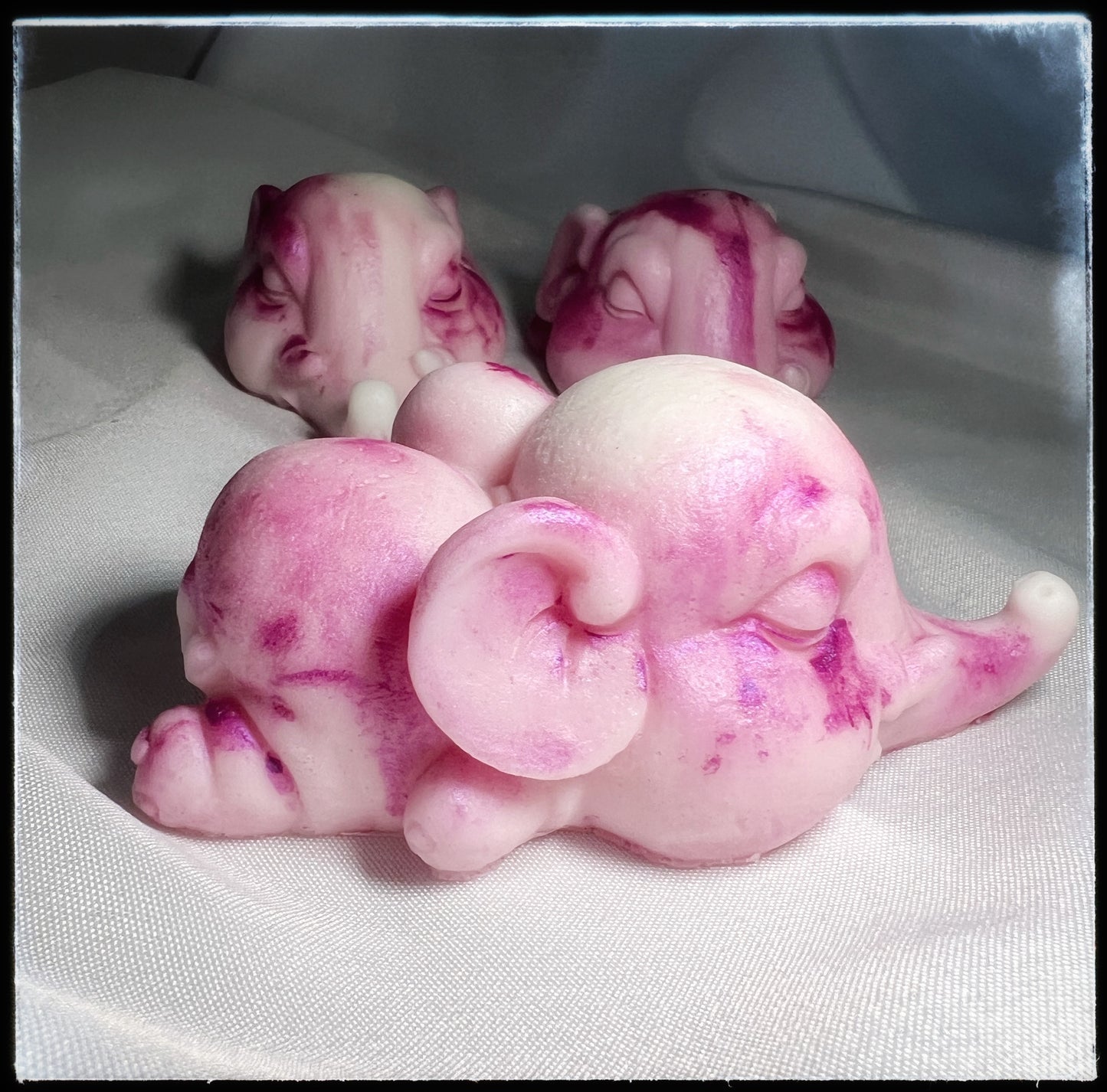 Pink Elephant Sweet Pea Goats Milk Soap