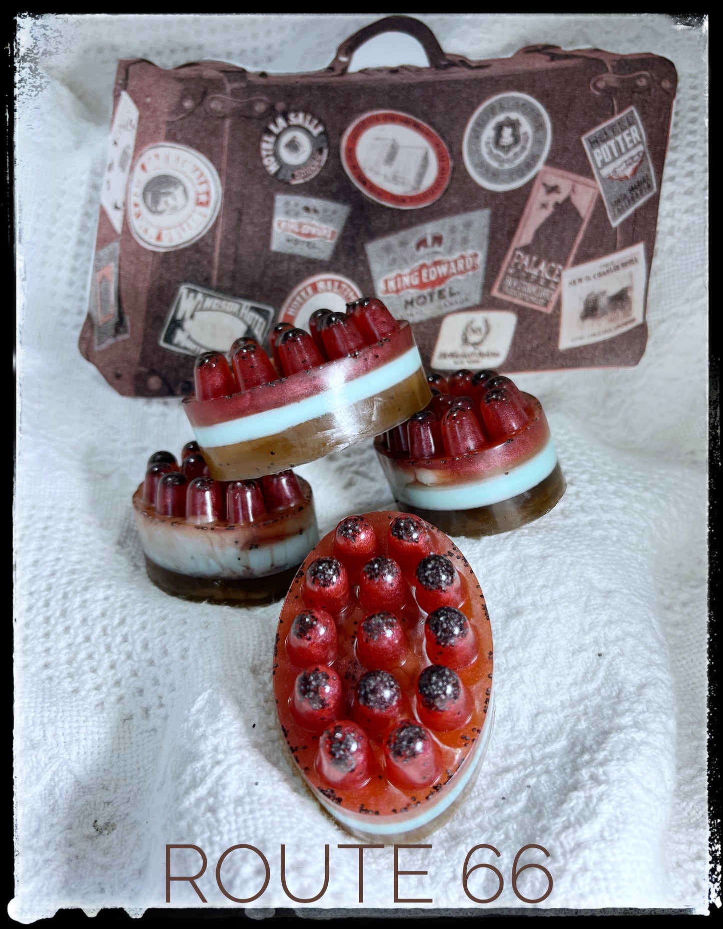Route 66 Soap with Whole Poppy Seeds