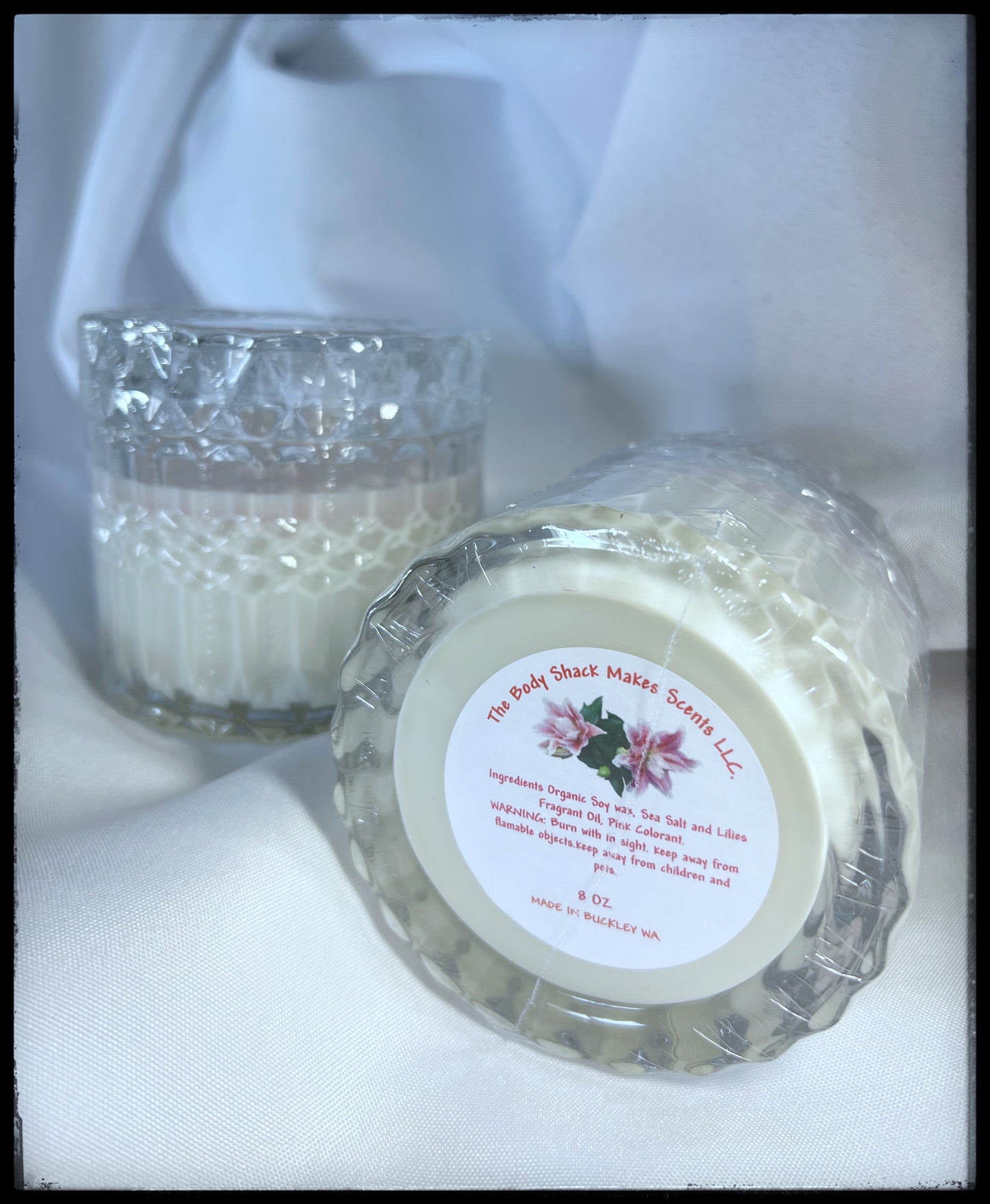 Sea Salt & Lilies Soy Wax Candles